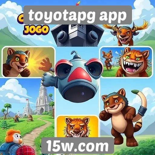 Diversidade de jogos disponíveis no toyotapg app